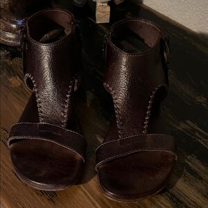 BED|STU Dark Brown Leather Sandals